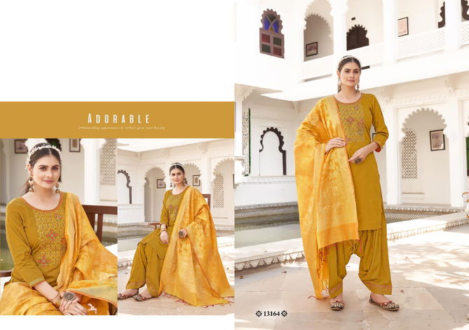 Kalaroop Sunheri 5 Fancy Festive Wear Heavy Ready Made Patiala Dress Collection